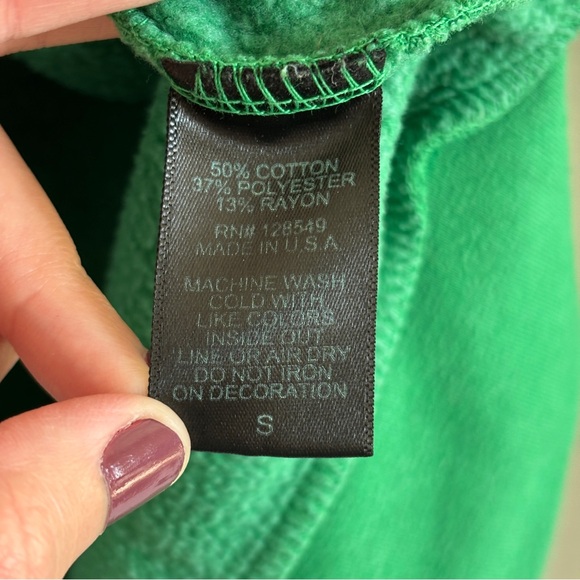 Aviator Nation Green Crewneck Sweatshirt Smiley size small - Picture 8 of 9